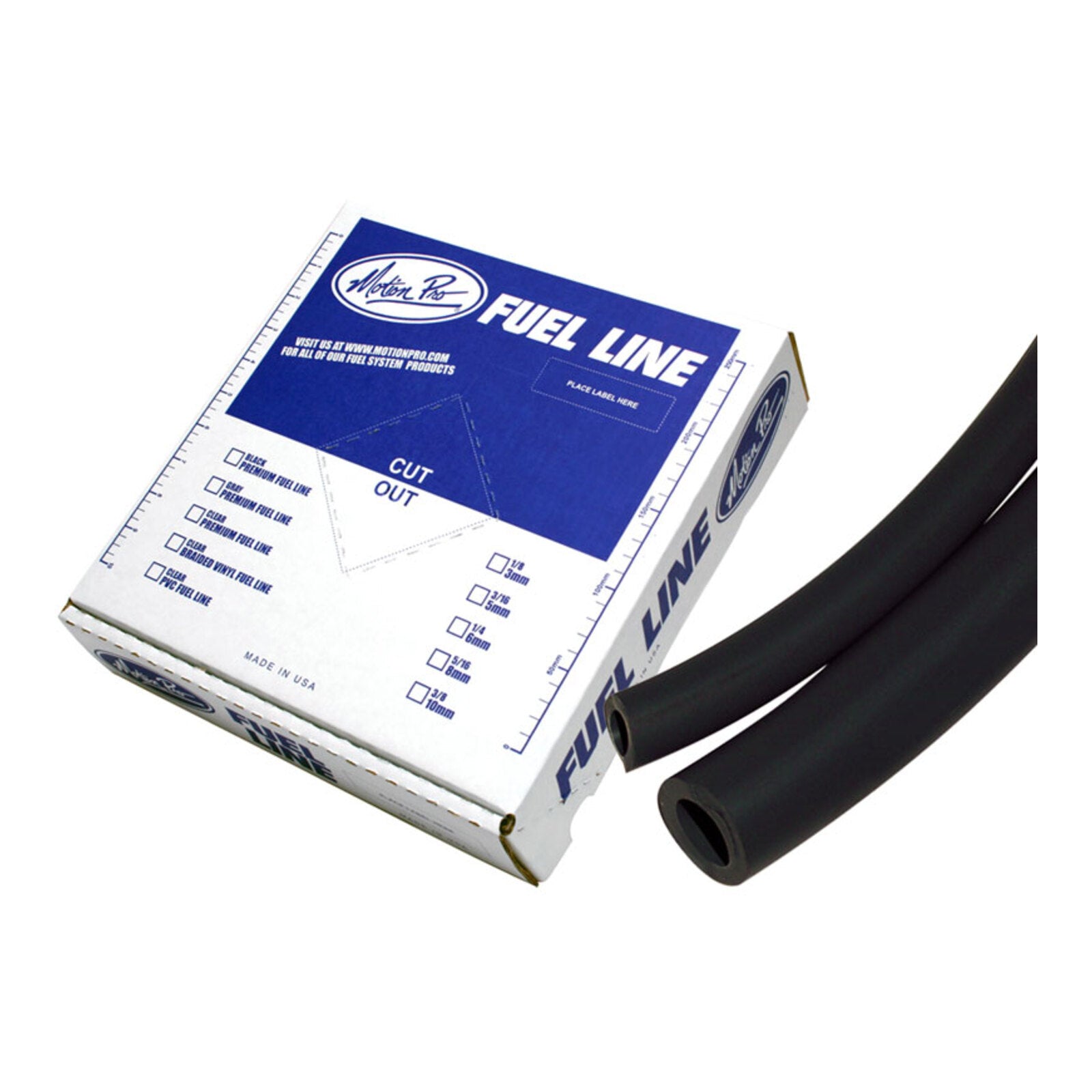 Motion Pro Fuel Hose Tygon - Black, 6mm 25ft