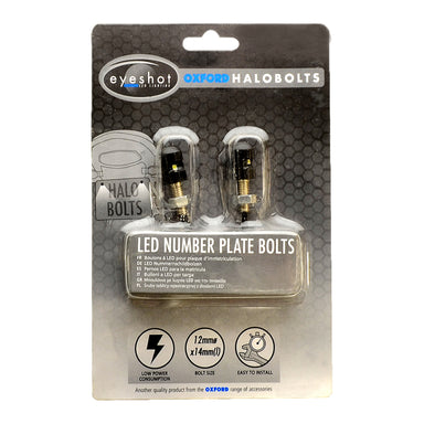 Oxford Halo Bolts LED Number Plate Light (Pair)