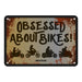 Oxford Garage Metal Sign: Obsessed About Bikers