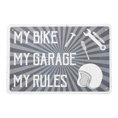 Oxford Garage Metal Sign: My Rules