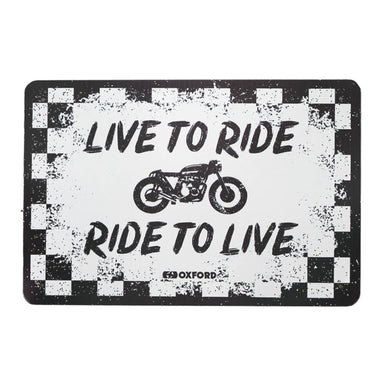 Oxford Garage Metal Sign: Ride