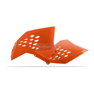Polisport Radiator Scoops KTM SX '07-'10 /EXC '08-'11 Orange