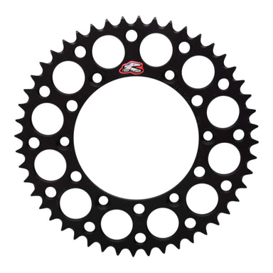 Renthal Sprocket Rear Black 48T Alloy 7075 T6 Grooved Suzuki