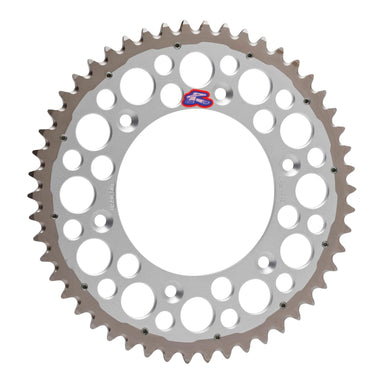 Renthal Sprocket Twinring Silver 48T Bi-metal Grooved