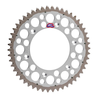 Renthal Sprocket Twinring Silver 48T Bi-metal Grooved