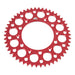 Renthal Sprocket Rear Red 50T Alloy 7075 T6 Grooved