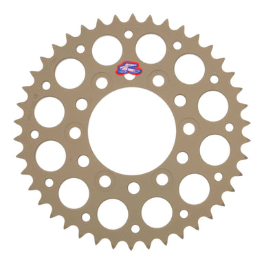 Renthal Sprocket Rear Silver 42T Alloy 7075 T6 Grooved Kawasaki