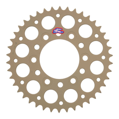 Renthal Sprocket Rear Silver 42T Alloy 7075 T6 Grooved Kawasaki