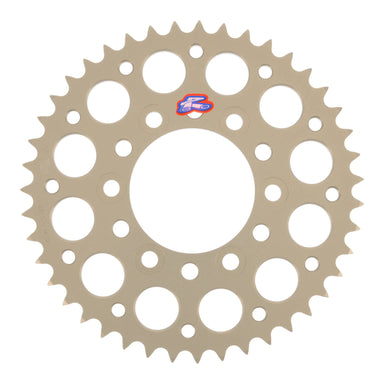 Renthal Sprocket Rear Silver 43T Alloy 7075 T6 Grooved Kawasaki