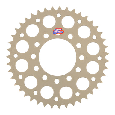 Renthal Sprocket Rear Silver 43T Alloy 7075 T6 Grooved Kawasaki
