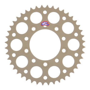 Renthal Sprocket Rear Silver 44T Alloy 7075 T6 Grooved Suzuki