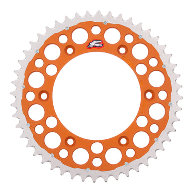 Renthal Sprocket Twinring Orange 48T Bi-metal Grooved