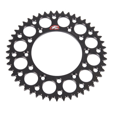 Renthal Sprocket Rear Black 48T Alloy 7075 T6 Grooved