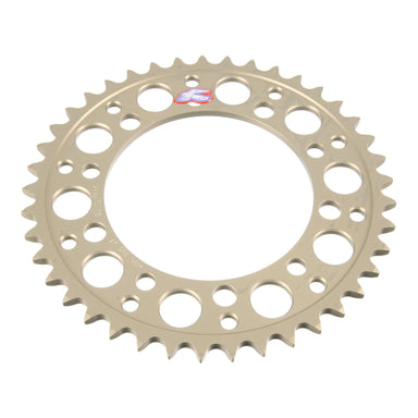 Renthal Rear Sprocket T6 7075 Alloy Grooved 409 / 525 - Silver [Suzuki]