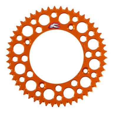 Renthal Sprocket Rear Orange 50T Alloy 7075 T6 Grooved
