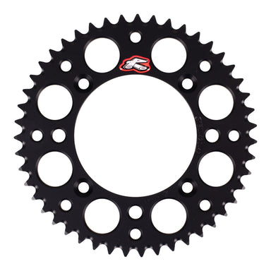 Renthal Sprocket Rear - Black 47T Alloy 7075 T6 Grooved KTM Husqvarna