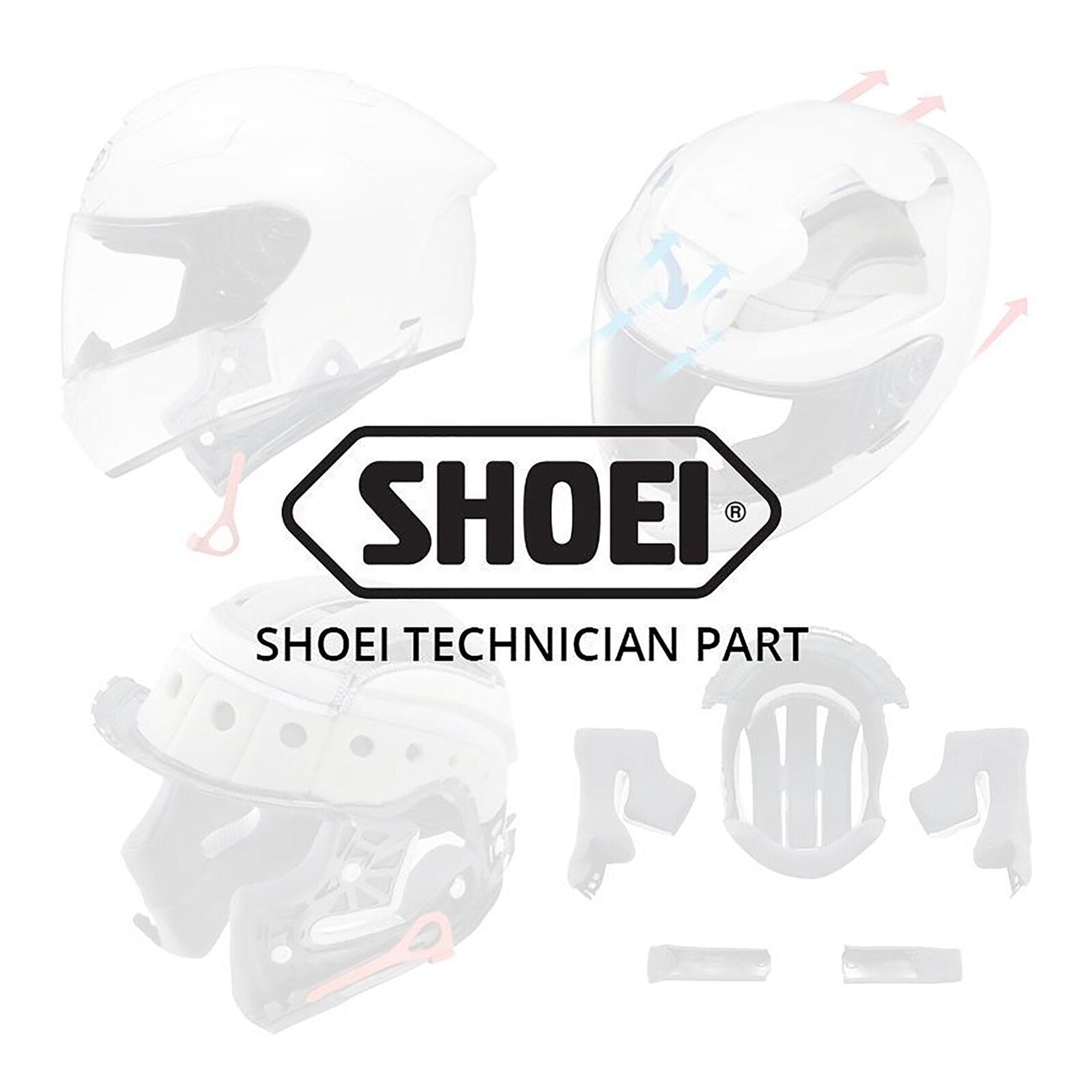 Shoei Vent VFX-DT Upper Rear - Smoke
