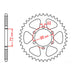 Sprocket Kit Suzuki DR250 '82-87 Farm (434) - 520SO 12/48