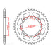 Sprocket Kit Kawasaki KLR650 '22-'24 X-Ring - Gold 15/43
