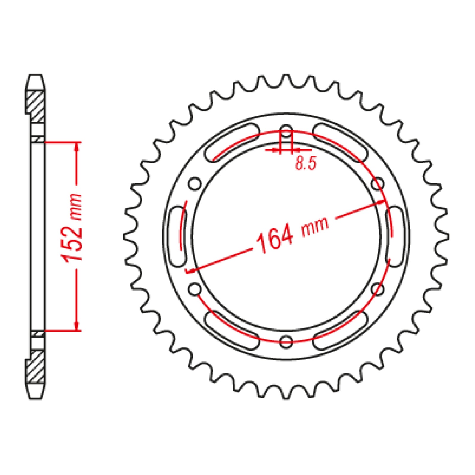 MTX 1839 Steel Rear Sprocket #428