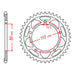MTX 2012 Steel Rear Sprocket #520
