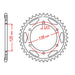 MTX 312 Steel Rear Sprocket #525
