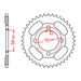 MTX 263 Steel Rear Sprocket #428