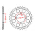 MTX 284 Steel Rear Sprocket #530