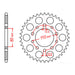 MTX 1334 Steel Rear Sprocket #530