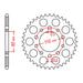 MTX 1332 Steel Rear Sprocket #525