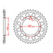 MTX 298 Steel Rear Sprocket #530