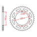 MTX 1465 Steel Rear Sprocket #420