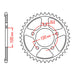 MTX 713 Steel Rear Sprocket #525