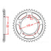 MTX 1493 Steel Rear Sprocket #530