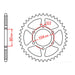 MTX 501 Steel Rear Sprocket #630