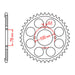 MTX 802 Steel Rear Sprocket #428