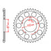MTX 807 Steel Rear Sprocket #525