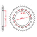 MTX 831 Steel Rear Sprocket #428
