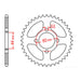 MTX 833 Steel Rear Sprocket #428