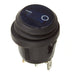 WHITES 12V ROCKER SWITCH ON-OFF BLU WATERPROOF ROUND