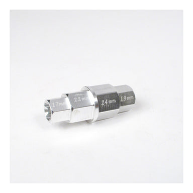 WHITES 4-IN-1 HEX AXLE TOOL 17 19 22 24mm ALUM
