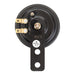 Whites 12v Horn - Round Black - 70mm Diameter - 110db