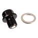 Whites Magnetic Sump Plug M12 x 12 x 1.25 - Black