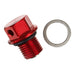 Whites Magnetic Sump Plug M12 x 12 x 1.25 - Red