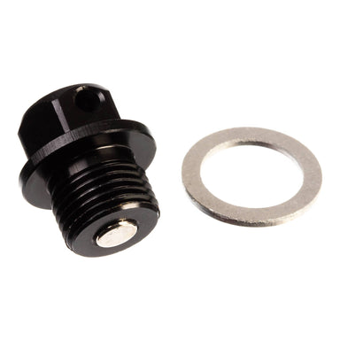 Whites Magnetic Sump Plug M14 x 10 x 1.25 - Black
