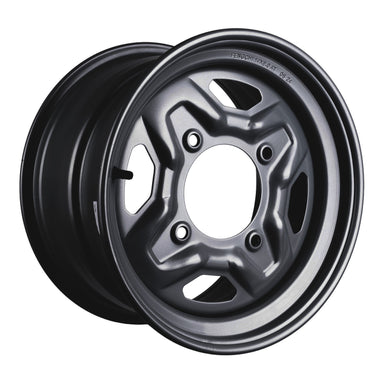 Whites ATV/UTV Steel Rim 14x8 Polaris Rear 4/156 +63.5 - Black