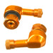 WHITES 90 DEGREE ALLOY VALVES 11.3MM (JAP) - GLD (PAIR)