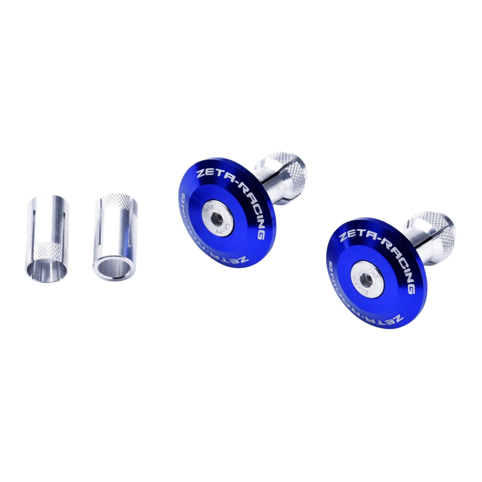 Zeta Bar End Plug 35mm 2pcs - Blue