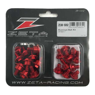 Zeta Aluminum Bolt Set for Plastics CRF250R '18-, CRF450R '17-
