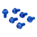 Zeta Fork Guard Bolt Set (6-Piece) - Yamaha Type 2 - Blue